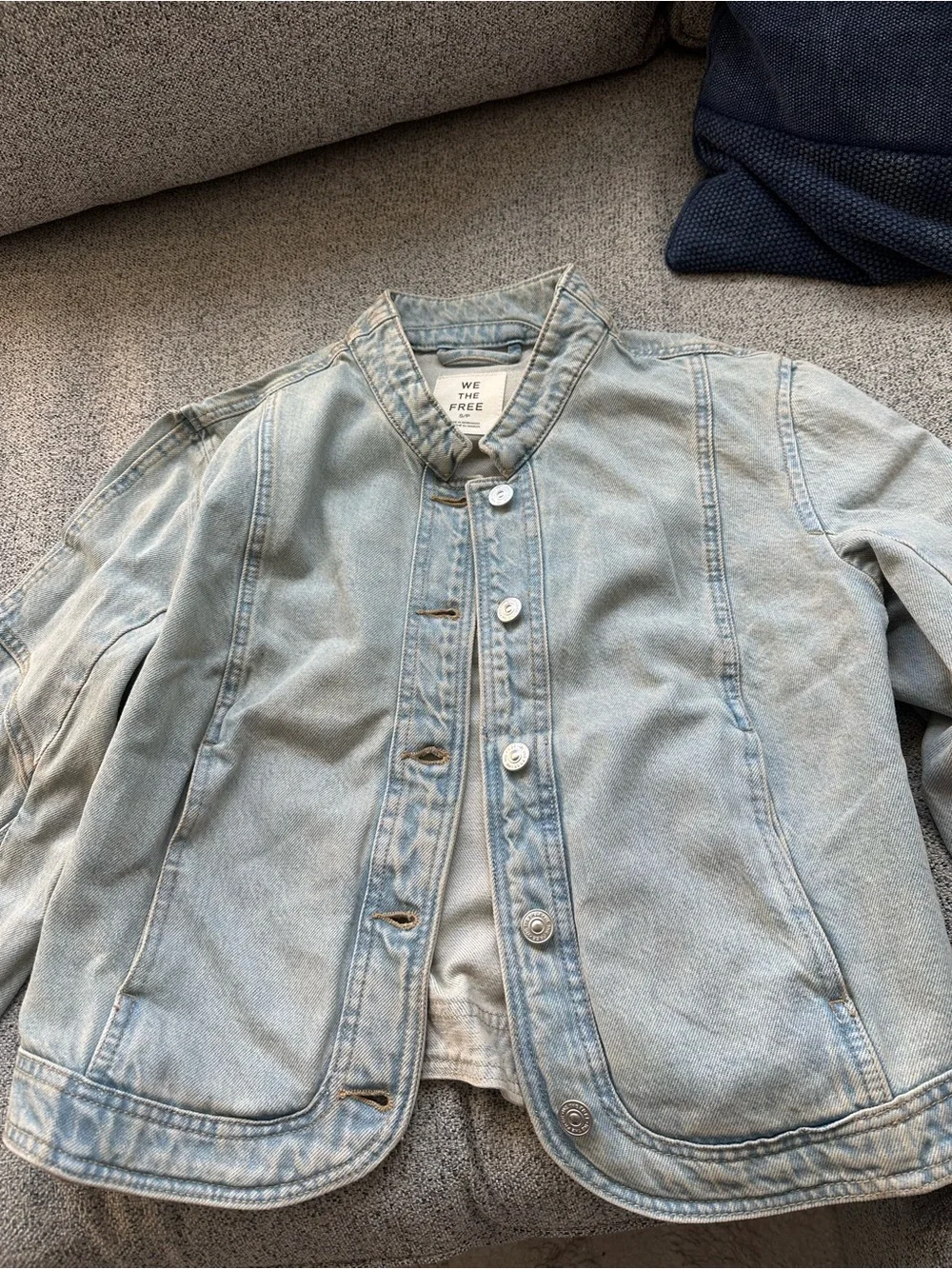 NWOT We The Free Nikita Denim Jacket - Picture 6 of 6